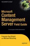 Cover: Microsoft Content Management Server Field Guide - APress