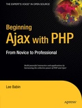 Cover: Beginning Ajax with PHP - APress