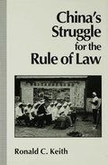 Cover: China's Struggle for the Rule of Law - Palgrave Macmillan