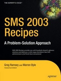 Enlarge image Cover: SMS 2003 Recipes - APress