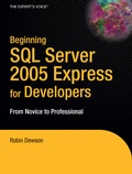 Cover: Beginning SQL Server 2005 Express for Developers - APress