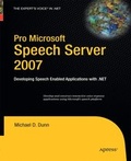 Cover: Pro Microsoft Speech Server 2007 - Apress