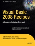 Cover: Visual Basic 2008 Recipes - APress