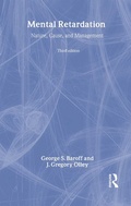 Cover: Mental Retardation - Brunner-Mazel Inc