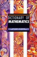 Cover: Dictionary of Mathematics - Fitzroy Dearborn Publishers