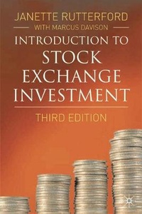 Enlarge image Cover: An Introduction to Stock Exchange Investment - Palgrave Macmillan