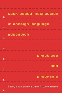 Enlarge image Cover: Task-Based Instruction in Foreign Language Education - Georgetown University Press
