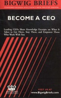 Cover: Become a CEO - Aspatore Books