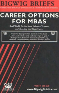 Enlarge image Cover: Career Options for MBAs - Aspatore Books