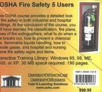 Abbildung von: OSHA Fire Safety, 5 Users - UniversityOfHealthCare