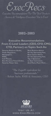 Enlarge image Cover: Execrecs - Aspatore Books