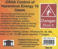 Abbildung von: OSHA Control of Hazardous Energy, 10 Users - UniversityOfHealthCare