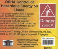 Abbildung von: OSHA Control of Hazardous Energy, 50 Users - UniversityOfHealthCare