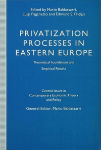 Enlarge image Cover: Privatization Processes in Eastern Europe - Palgrave Macmillan