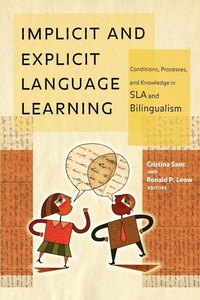 Enlarge image Cover: Implicit and Explicit Language Learning - Georgetown University Press