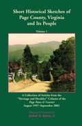 Cover: Short Historical Sketches of Page County, Virginia and Its People, Volume 1 - Heritage Books