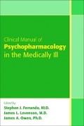 Cover: Clinical Manual of Psychopharmacology in the Medically Ill - American Psychiatric Association Publishing