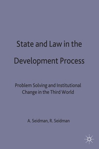 Enlarge image Cover: State and Law in the Development Process - Palgrave Macmillan