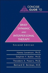 Enlarge image Cover: Concise Guide to Brief Dynamic and Interpersonal Therapy - American Psychiatric Association Publishing
