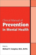 Cover: Clinical Manual of Prevention in Mental Health - American Psychiatric Association Publishing