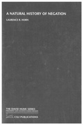 Cover: A Natural History of Negation - Centre for the Study of Language & Information