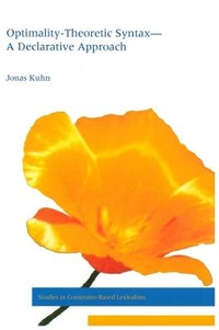 Enlarge image Cover: Optimality-Theoretic Syntax: A Declarative Approach - Centre for the Study of Language & Information