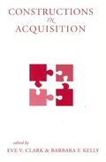 Cover: Constructions in Acquisition - Centre for the Study of Language & Information