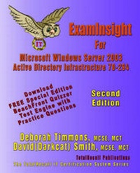 Abbildung von: ExamInsight For MCP/MCSE Exam 70-294 Windows Server 2003 Certification - TotalRecall Publications Inc