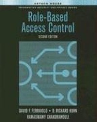 Enlarge image Cover: Role-based Access Control - Artech House Publishers