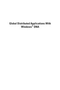 Cover: Global Distributed Applications With Windows DNA - Artech House