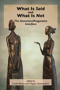 Cover: What is Said and What is Not - Centre for the Study of Language & Information