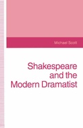 Cover: Shakespeare and the Modern Dramatist - Palgrave Macmillan