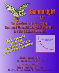 Enlarge image Cover: ExamInsight For CFA 2006 Level I Certification - TotalRecall Publications Inc