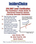 Cover: InsidersChoice To CFA 2007 Level I Certification - TotalRecall Publications Inc