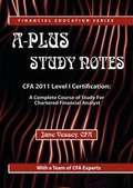 Cover: A-Plus Study Notes for 2011 Cfa Level I (with Practice Exam Software) - TotalRecall Publications