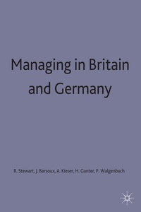 Enlarge image Cover: Managing in Britain and Germany - Palgrave Macmillan