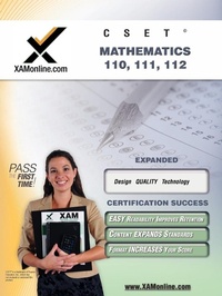 Enlarge image Cover: Cset Mathematics 110, 111, 112 Teacher Certification Test Prep Study Guide - XAMONLINE.COM