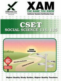 Enlarge image Cover: Cset Social Science 114-115 Teacher Certification Test Prep Study Guide - XAMONLINE.COM
