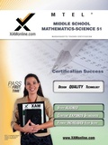 Cover: MTEL Middle School Mathematics/Science 51 Teacher Certification Test Prep Study Guide - XAMONLINE.COM