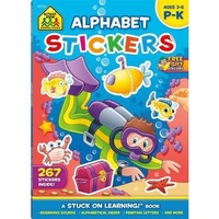 Enlarge image Cover: School Zone Alphabet Sticker Learning Workbook - School Zone