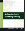 Cover: An Introduction to Stata Programming - Stata Press