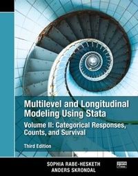 Enlarge image Cover: Multilevel and Longitudinal Modeling Using Stata, Volume II - Stata Press