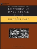 Cover: Msd 54-2 Theodore Karp, an Introduction to the Post-Tridentine Mass Proper, Part 2 - American Institute of Musicology, Inc.