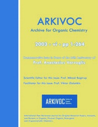 Enlarge image Cover: Arkivoc 2003 (VI) Commemorative for Prof. Anastasios Varvoglis - Arkat-USA, Inc.