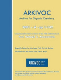 Enlarge image Cover: Arkivoc 2001 (VI) Commemorative for Prof. R. A. Abramovitch - Arkat-USA, Inc.