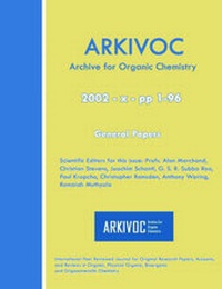 Enlarge image Cover: Arkivoc 2002 (X) General Papers - Arkat-USA, Inc.