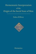 Cover: Hermeneutic Interpretation of the Origin of the Social State of Man - Hermetica Press