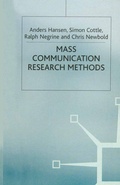 Cover: Mass Communication Research Methods - Red Globe Press