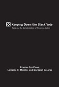 Cover: Keeping Down The Black Vote - The New Press