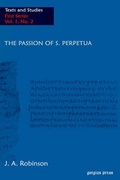 Cover: The Passion of S. Perpetua - Gorgias Press